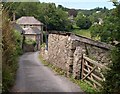 Lane past Lustleigh Mill