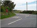 The junction of Kilmegan Road with the B180 outside Drumdum