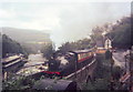 LMS "jinty" tank locomotive leads a train out of Berwyn station