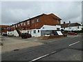 Rear of shops in Brougham Road