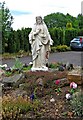 Statue of Jesus in grounds of Our Lady of Mount Carmel Church, Beoley Road West
