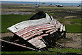 SD2365 : Wreck by the causeway by Elizabeth Johnson
