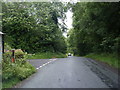 Lane junction on Ffordd Maeshafan