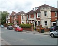 Houses near the bottom of Fields Park Road, Newport 