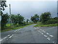 Lane junction west of Cilcain