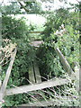 Footbridge and stiles near Great Leaze Farm