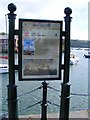 W6450 : Information board - Galleon Mast, Pier Road, Kinsale by Mac McCarron