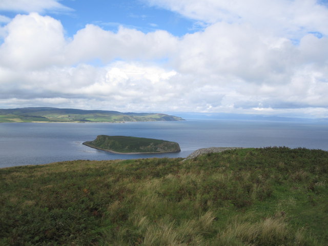View from trig point on Sanda Island