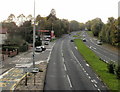 A48 heading away from Castleton towards Cardiff