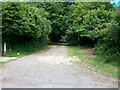 Entrance to Y Lon Goed from the Ynys road