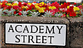J3374 : Academy Street sign, Belfast by Albert Bridge
