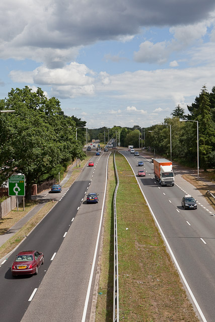 A31 dual carriageway at St Leonards © Peter Facey :: Geograph Britain ...