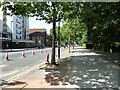 Pavement in Lambeth Road