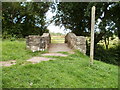 The view across Rachels Lock canal bridge