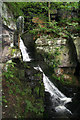 SK3160 : Waterfall on Bentley Brook, Lumsdale by Kate Jewell
