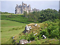 Glengorm Castle from the extensive coastal terrace grounds