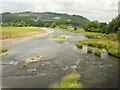 Builth Wells : River Wye downstream from Wye Bridge