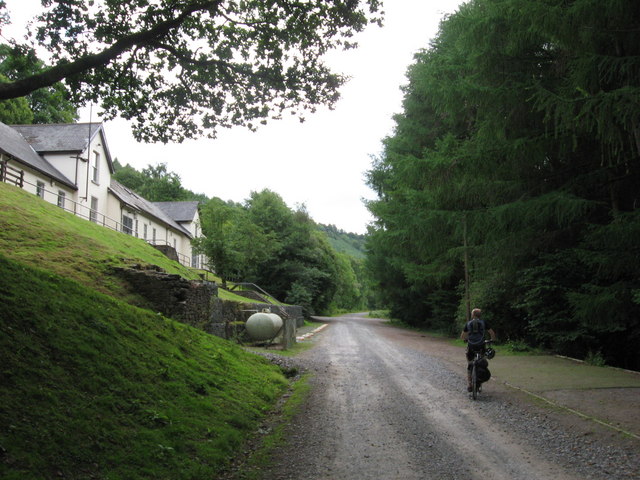 Taff Trail (NCN route 8) at Pant-y-rhiw, above Talybont reservoir