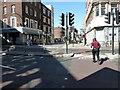 Looking across Westminster Bridge Road across to Lower Marsh