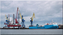 J3676 : The 'Seajacks Kraken' and 'Maersk Anglia' at Belfast by Rossographer