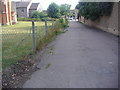 Public footpath by the church in Clay Hill