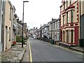 View east along Lon Lleyn in the direction of the High Street