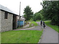 Taff Trail (NCN route 8) near Aberfan. On the left is the entrance to Ynysygored Farm.