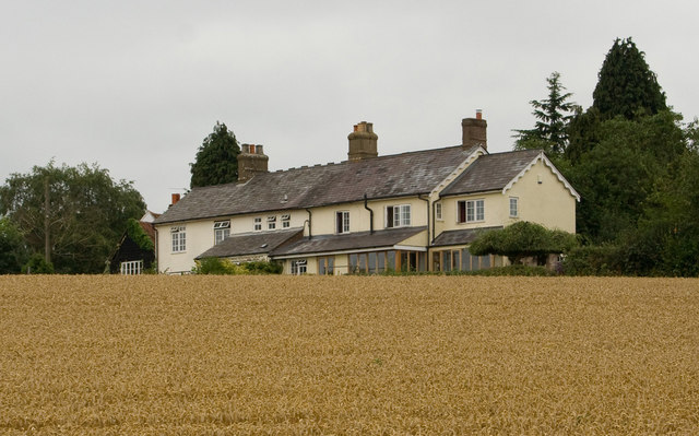 Rear of cottages at Heath End
