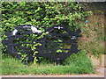 Steel sculpture/sign adjacent to Bridge 146, Shropshire Union Canal