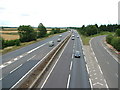 A14 looking east towards Bury St. Edmunds