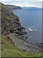 NG1939 : Bay among the cliffs by Richard Dorrell