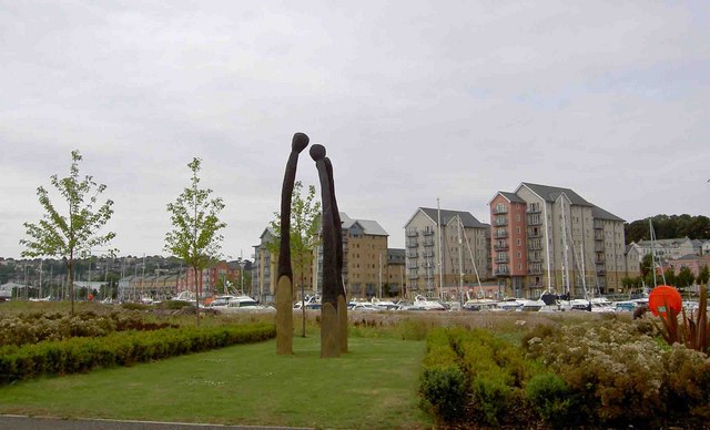 Marina sculpture Portishead © Steve Fareham cc-by-sa/2.0 :: Geograph ...