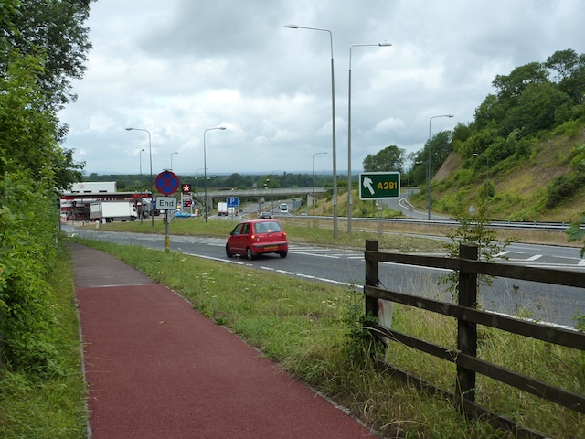 Cycle Path adjacent to A23/A281 Junction