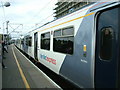 Stansted Express leaving Tottenham Hale