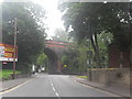 Approaching the Railway Bridge - Mottram Road