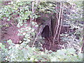 The mouth of the closed railway tunnel under Knabbs Lane at Silkstone