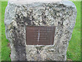 Commemorative stone by Gorsedd stones