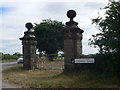 Gate piers to Swarkestone Hall