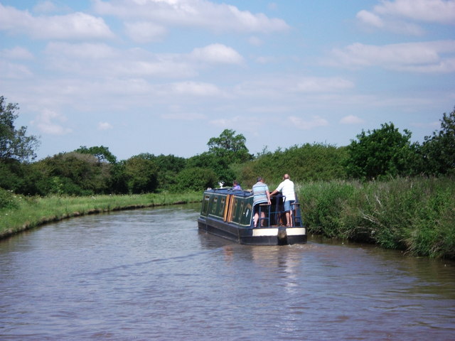 Boating on Shropshire Union Canal near Milners Heath