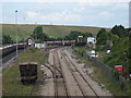 Looking towards the former station at Aberthaw