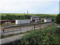 Signalbox and closed station at Aberthaw