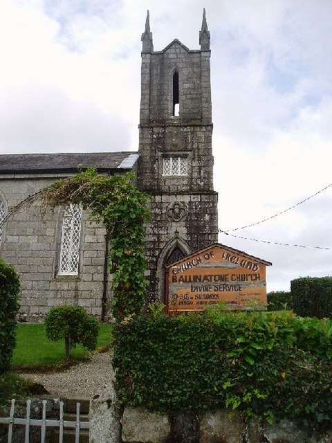 Ballinatone Church erected 1834, Ballinaclash Parish