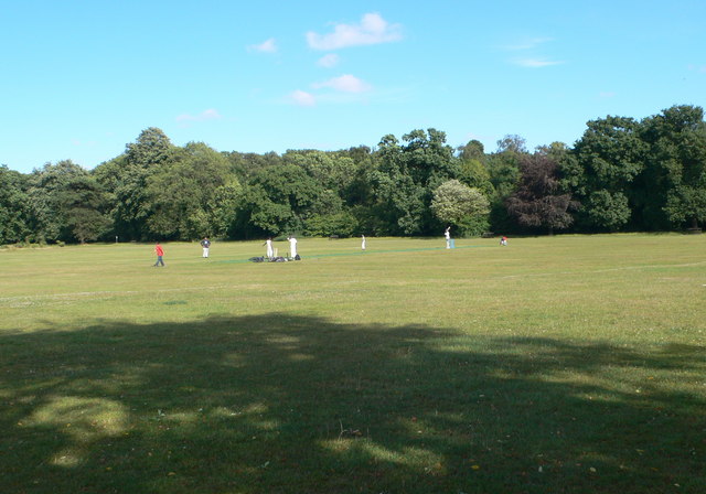 A game of cricket on King George's Field © Eirian Evans :: Geograph ...