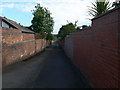 Lane behind the houses