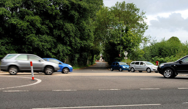 Central reservation gap near Sprucefield... © Albert Bridge cc-by-sa/2. ...