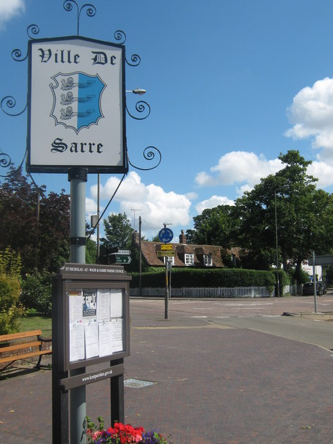 Ville De Sarre sign