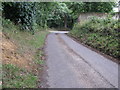 Bend in Stretch Hill outside entrance to Fitzleroi Farm