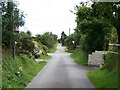 The Rhos-ddu crossroads from Lon Rhos-ddu