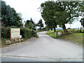 Thornhill Farm Shop entrance drive