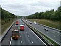 Eastbound M4 viewed from Heol Hir